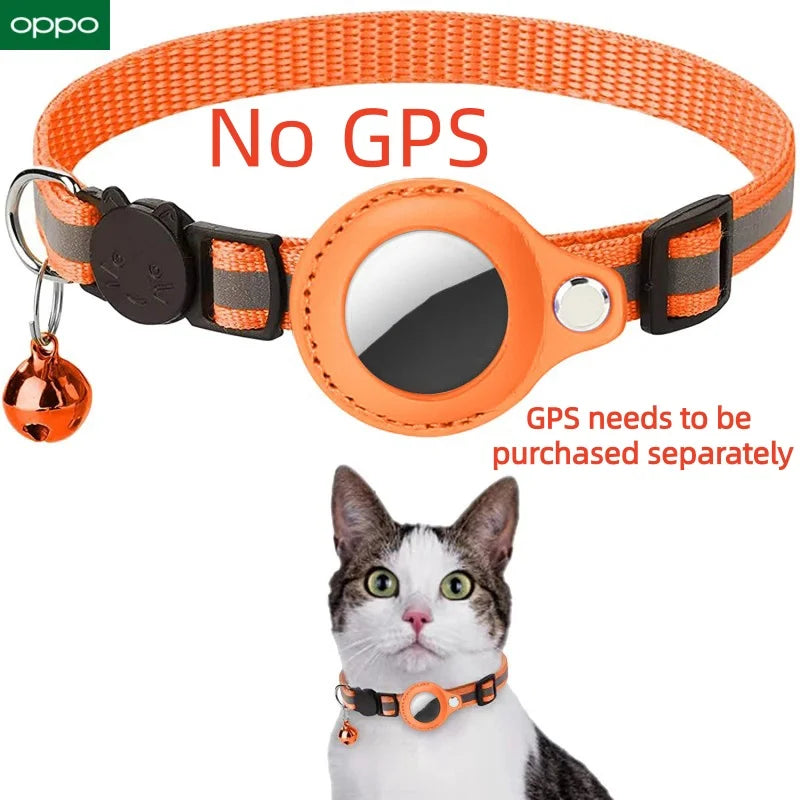 OPPO GPS Smart Tracker Bluetooth Locator Anti-Lost Pet Cat Collar Protective Wearable Tracker Protective  For Apple Android Find