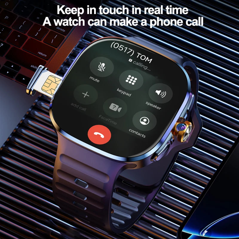 5G/4G Full Network Smart Watch 2.40 inch Big Screen HD Video Call WIFI GPS 8GB+128GB RAM 2100mAh Google Play Sim Card Smartwatch