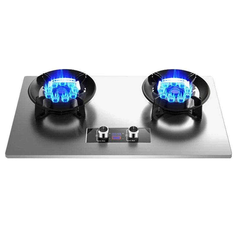 8.5Kw Gas Stove Dual Stove Household Embedded Natural Gas Liquefied Gas Timing Stove Fierce Fire Stove Desktop Dual-Use Kitchen