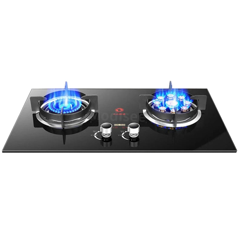 8.5Kw Gas Stove Dual Stove Household Embedded Natural Gas Liquefied Gas Timing Stove Fierce Fire Stove Desktop Dual-Use Kitchen