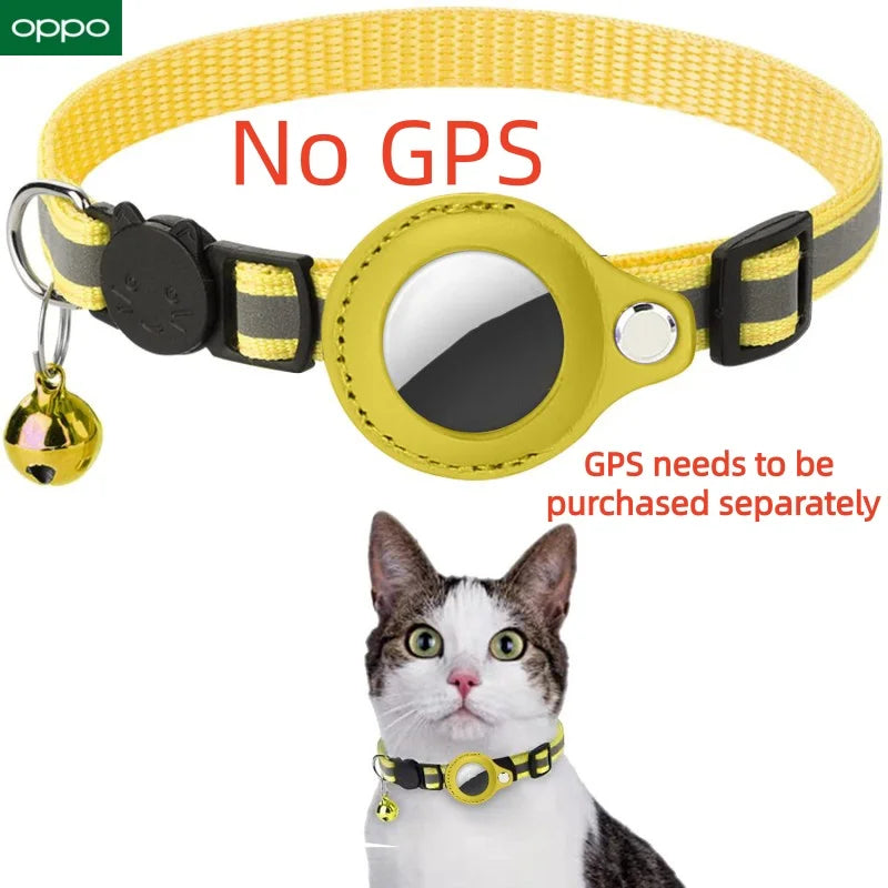 OPPO GPS Smart Tracker Bluetooth Locator Anti-Lost Pet Cat Collar Protective Wearable Tracker Protective  For Apple Android Find