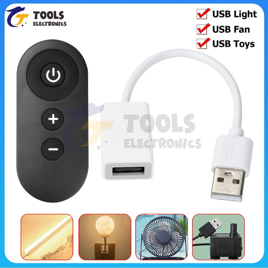 DC 5V USB RF Remote Switch - Wireless LED Strip Dimmer & Fan Speed Controller Module for Cabinet/Night Lights DIY Lighting Contr