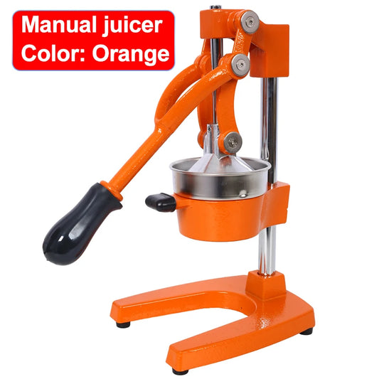 Cast Iron Citrus Juicer , Extra-Large Commercial Grade Manual Hand Press , Heavy Duty Countertop Squeezer for Fresh Orange Juice