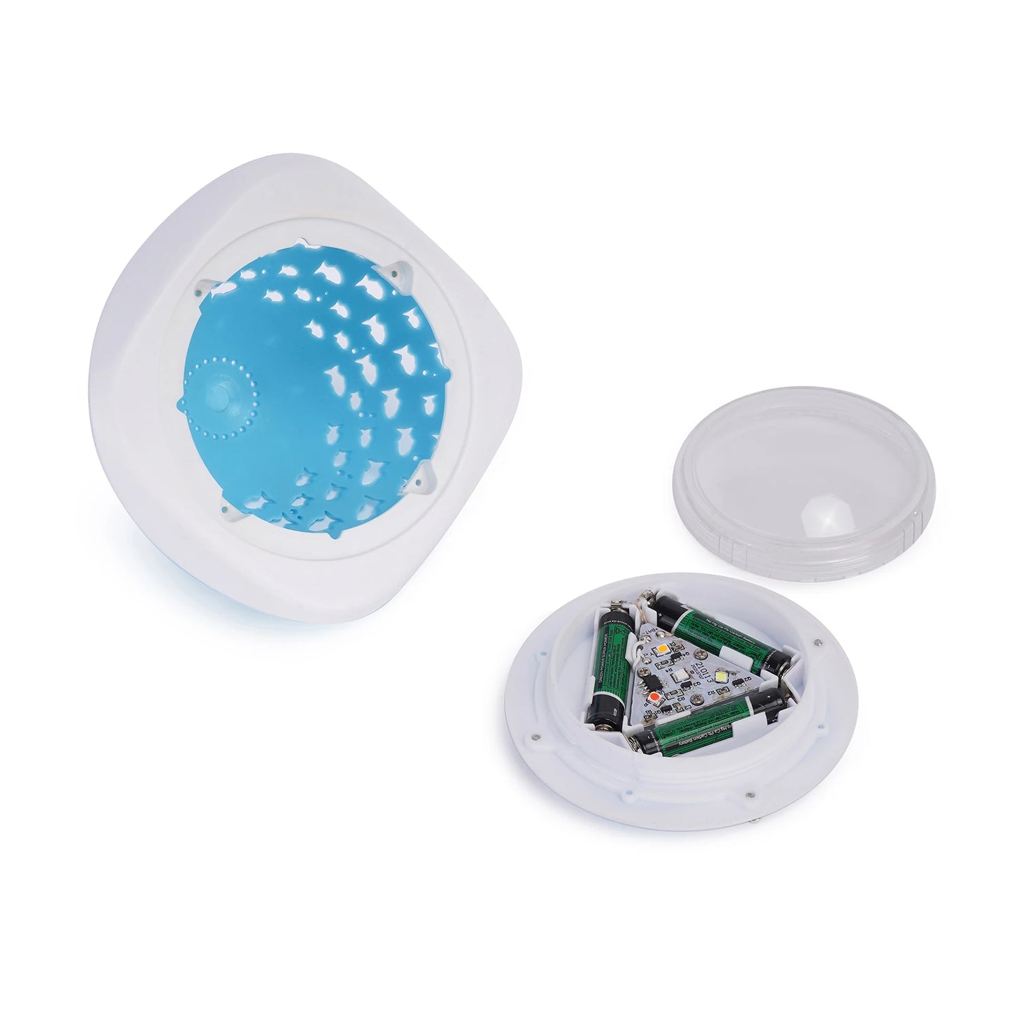 Underwater Disco Light Fish Pattern Multi Color Underwater Lamp 4 Colors Battery Operated for Disco Pool Party