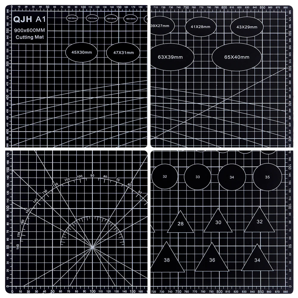 A1 Self-healing PVC Cutting Pad,DIY Desktop Protection Pad For Leather Cutting,Carving,Punching,Paper Crafts,Clay Crafts