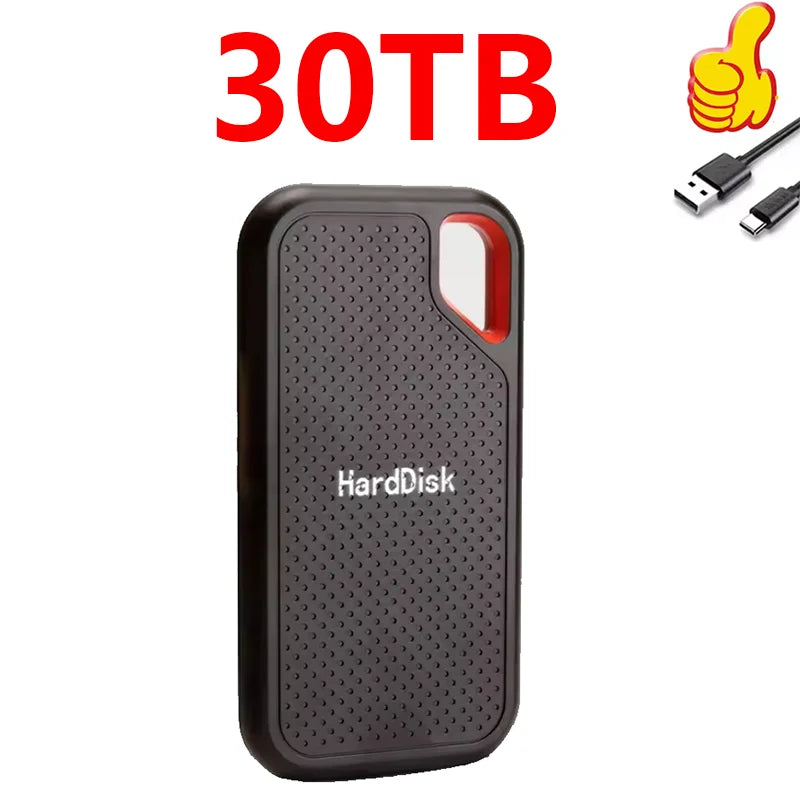 1TB External Hard Drive 4TB Portable SSD 2TB Original High Speed Hard Disk 256TB USB3.1 Solid State Disk for Laptop/Phone/MAC/PC