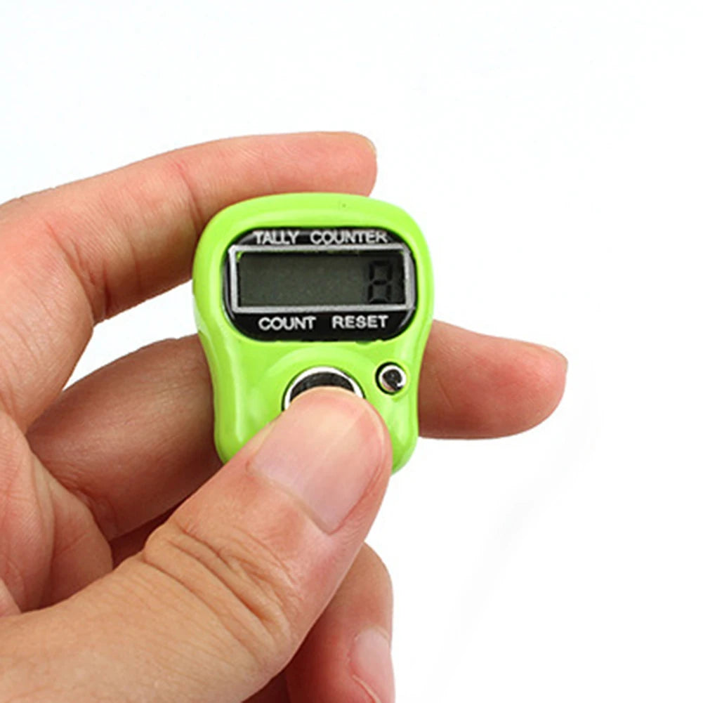 10-50PCS Electronic Finger Counter Ring Row Tally Pedometer for Pray Buddha Sewing Stitch