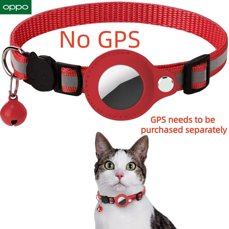 OPPO GPS Smart Tracker Bluetooth Locator Anti-Lost Pet Cat Collar Protective Wearable Tracker Protective  For Apple Android Find