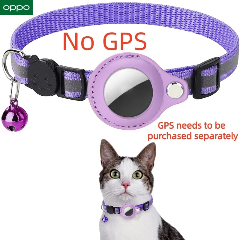 OPPO GPS Smart Tracker Bluetooth Locator Anti-Lost Pet Cat Collar Protective Wearable Tracker Protective  For Apple Android Find