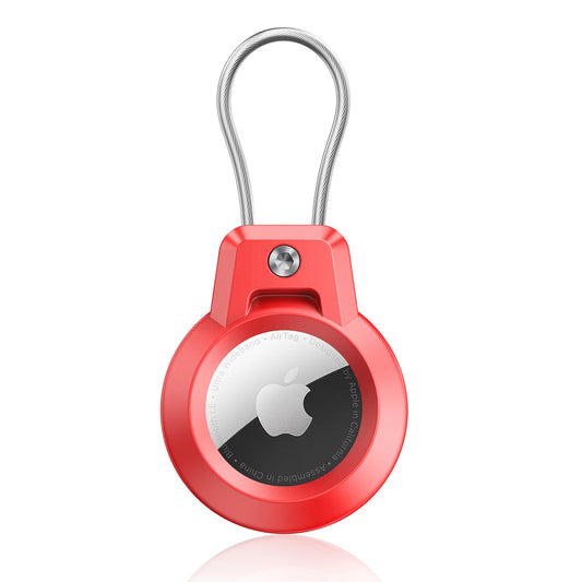 AirTag Holder-Air Tag Keychain Case Robust 360 Protective for Apple AirTags Holder for Luggage Backpack Keys AirTag Accessorie