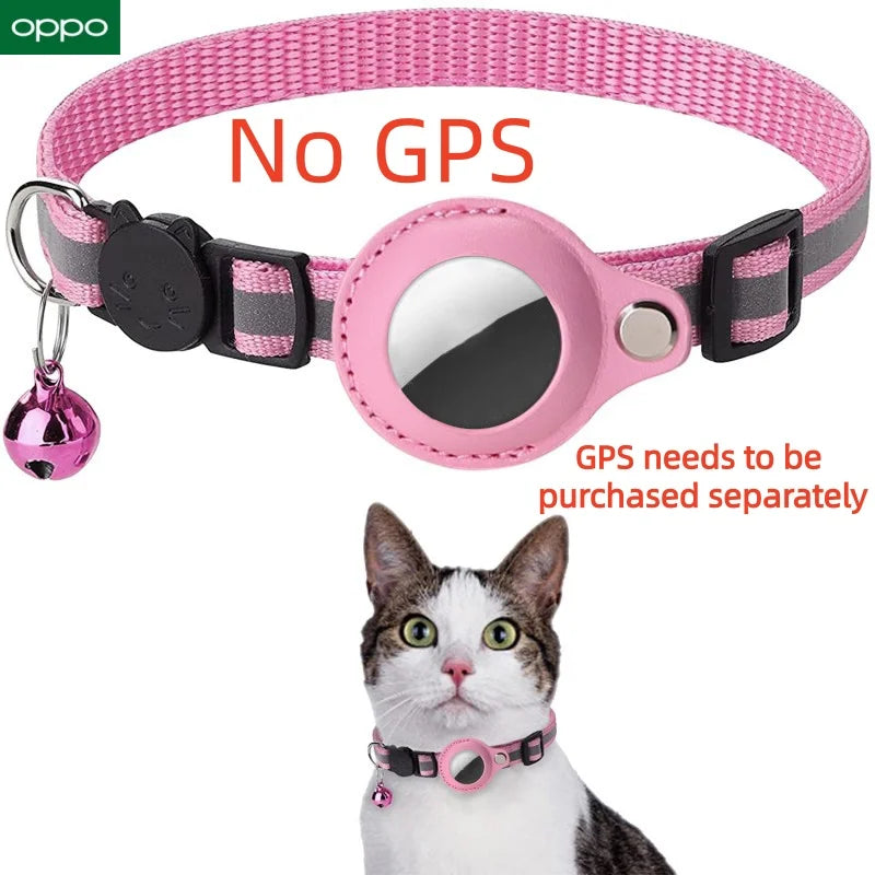 OPPO GPS Smart Tracker Bluetooth Locator Anti-Lost Pet Cat Collar Protective Wearable Tracker Protective  For Apple Android Find