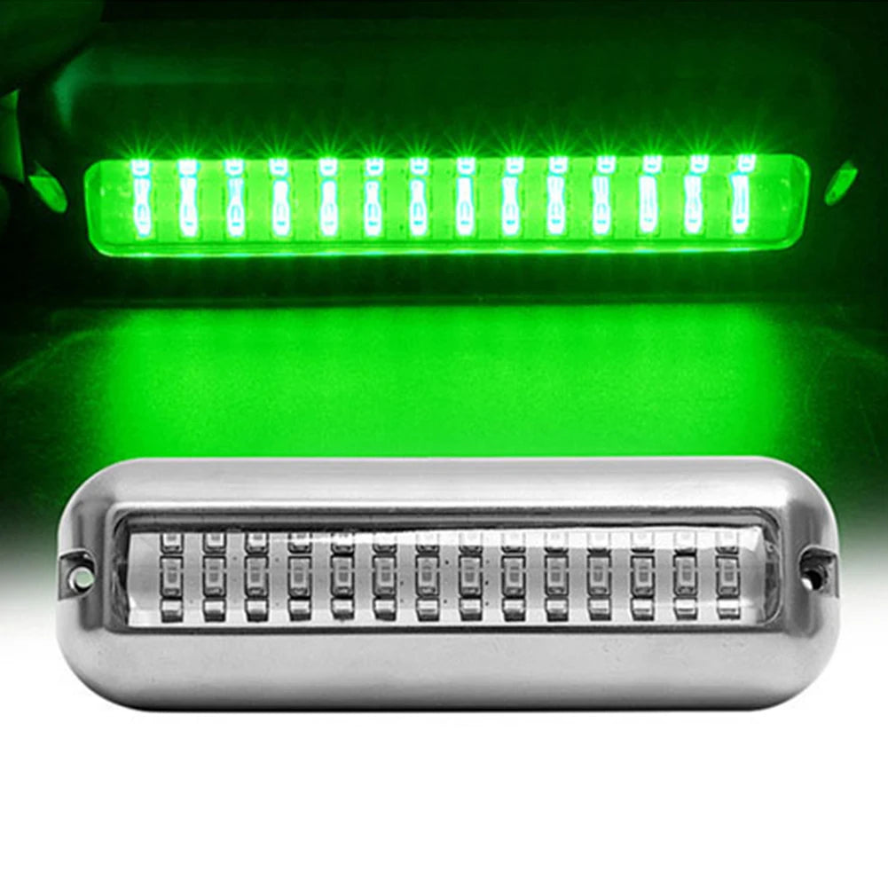 42LED Marine Navigation Light Stainless Steel Marine Boat Lamp 10-30V Speedboat Light IP68 Waterproof 80W Yacht Boat Accessories