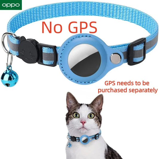 OPPO GPS Smart Tracker Bluetooth Locator Anti-Lost Pet Cat Collar Protective Wearable Tracker Protective  For Apple Android Find