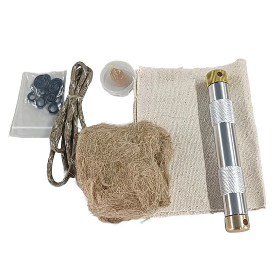 Brass Ignited Piston Firearm Portable Air Compression Fire Tube Useful Emergency Fire Pipes Survival Tool for Outdoor Travel