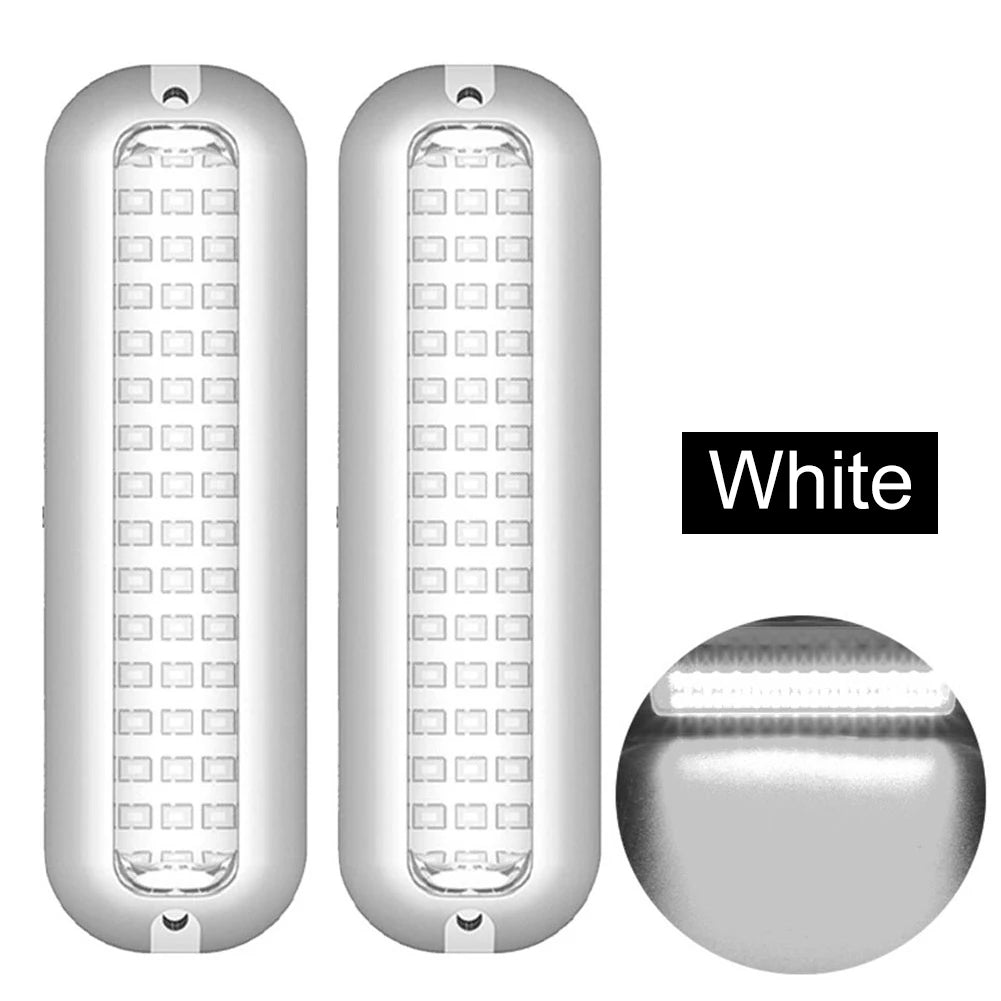 42LED Marine Navigation Light Stainless Steel Marine Boat Lamp 10-30V Underwater Lamp IP68 Waterproof 80W Yacht Boat Accessories