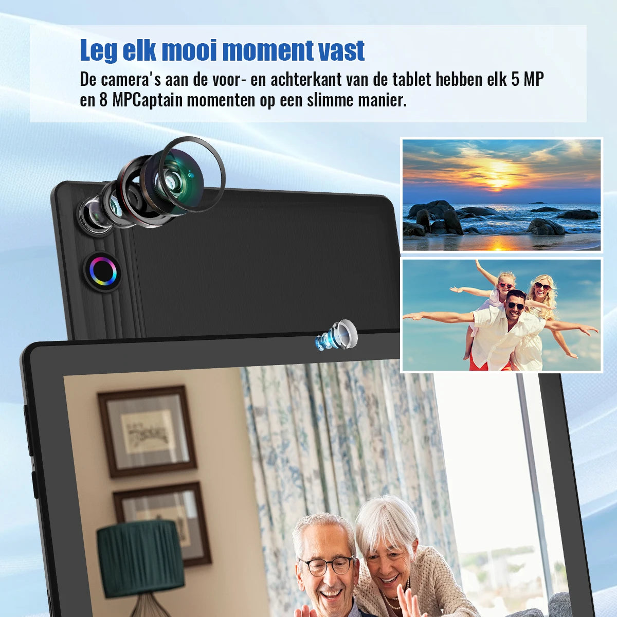 10.1 Inch Android 15 Tablet 8 Core Tablets 20GB+64GB 1TB Expansion WiFi 6 5MP+8MP Stylus Keyboard Mouse Headphone PC PAD Set