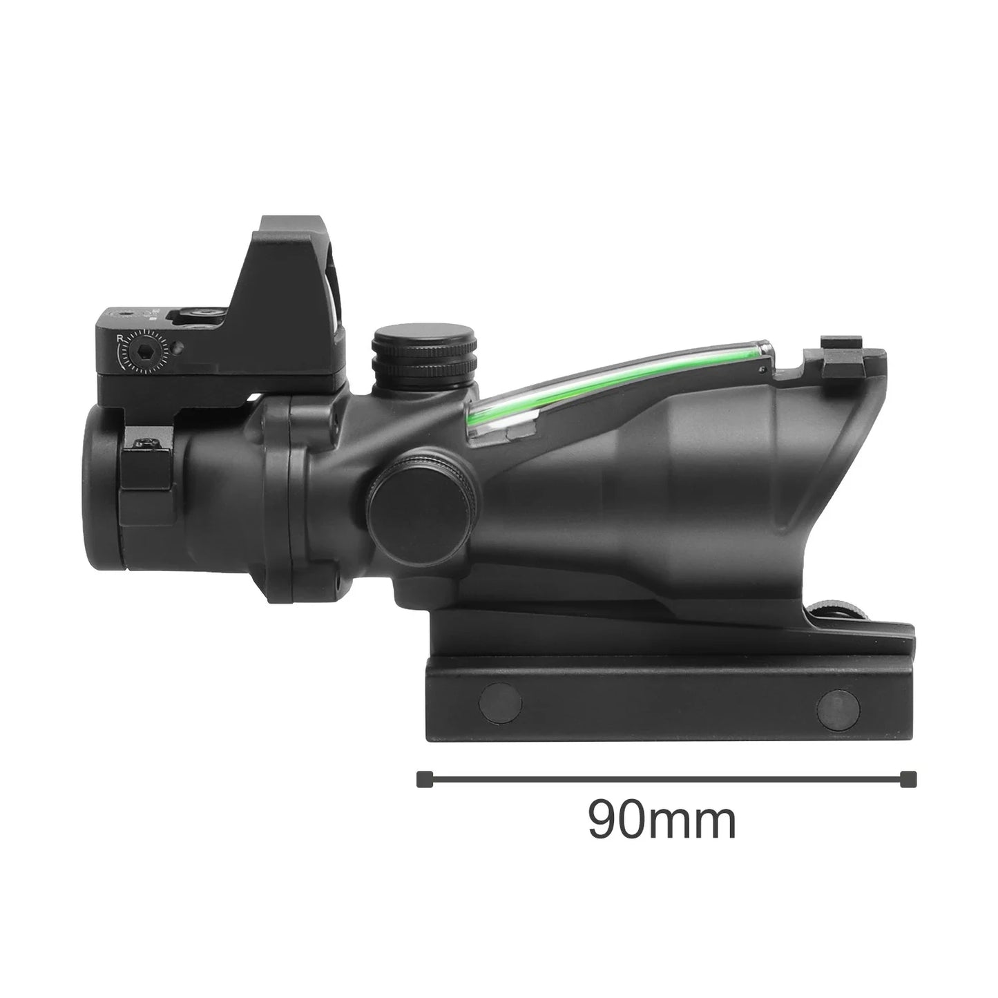 Adjustable 4x32 Red Dot 1x  4x Scope  Red Dot Tactical Scope 20mm Rail Scope for Hunting