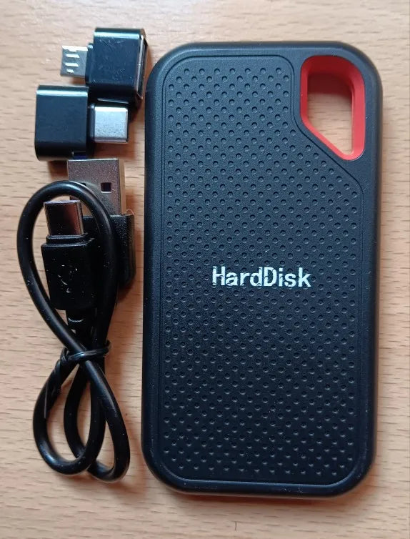 1TB External Hard Drive 4TB Portable SSD 2TB Original High Speed Hard Disk 256TB USB3.1 Solid State Disk for Laptop/Phone/MAC/PC