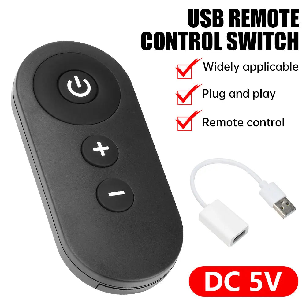 DC 5V USB RF Remote Switch - Wireless LED Strip Dimmer & Fan Speed Controller Module for Cabinet/Night Lights DIY Lighting Contr