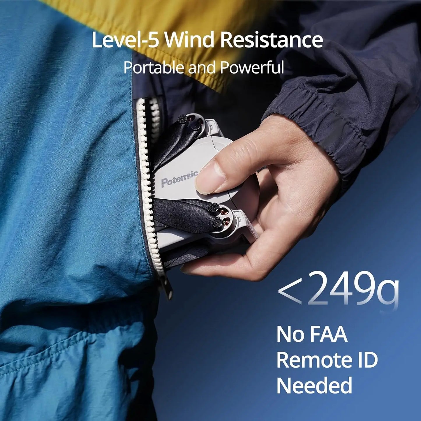 Potensic C0 Single Axis Gimbal 4K GPS Drones Professional Under 249g Max 4-KM for Adults and Beginners ATOM SE