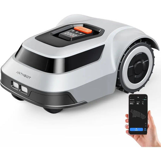High-Efficiency Robotic Lawn Mower for 1/4 Acre Yards - Auto Mapping, Recharge & Waterproof