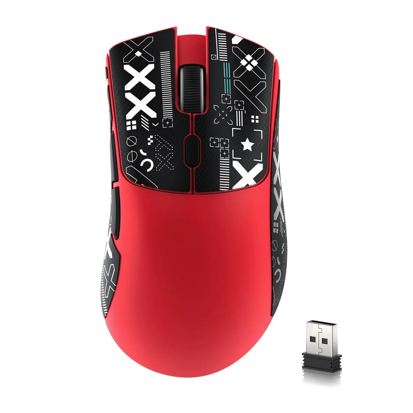R1 Wireless Gaming Mouse,Tri-Mode Connection (2.4G/Wired/BT5.2),55g Lightweight Design,18K DPI Optical Sensor,HUYU 20 Million Ke