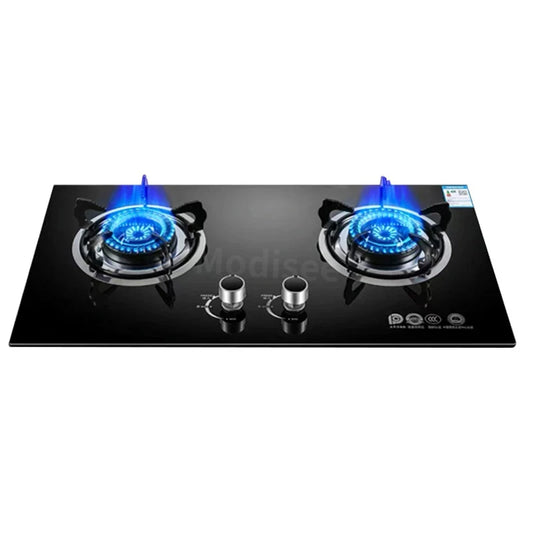 8.5Kw Gas Stove Dual Stove Household Embedded Natural Gas Liquefied Gas Timing Stove Fierce Fire Stove Desktop Dual-Use Kitchen